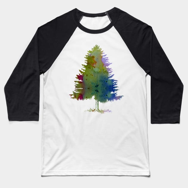 Fir Tree Baseball T-Shirt by BittenByErmines